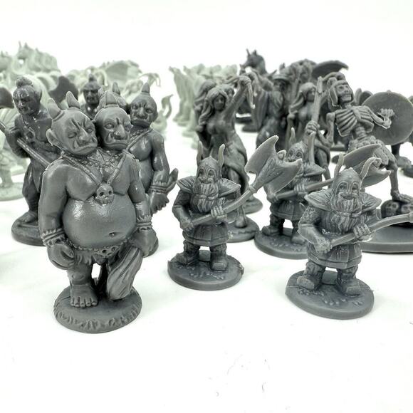 Lot Of 80 Wicked Duels Fantasy Creatures Wizards Ogres Fairies Plastic Figures - Picture 13 of 16